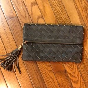 Leather clutch purse